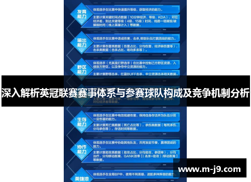 深入解析英冠联赛赛事体系与参赛球队构成及竞争机制分析 深入解析英冠联赛赛事体系与参赛球队构成及竞争机制分析